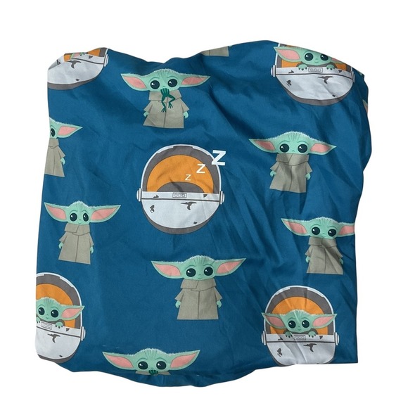 Star Wars Kids The Mandalorian Baby Yoda Twin Fitted Sheet Set Bedding Set - Picture 2 of 11